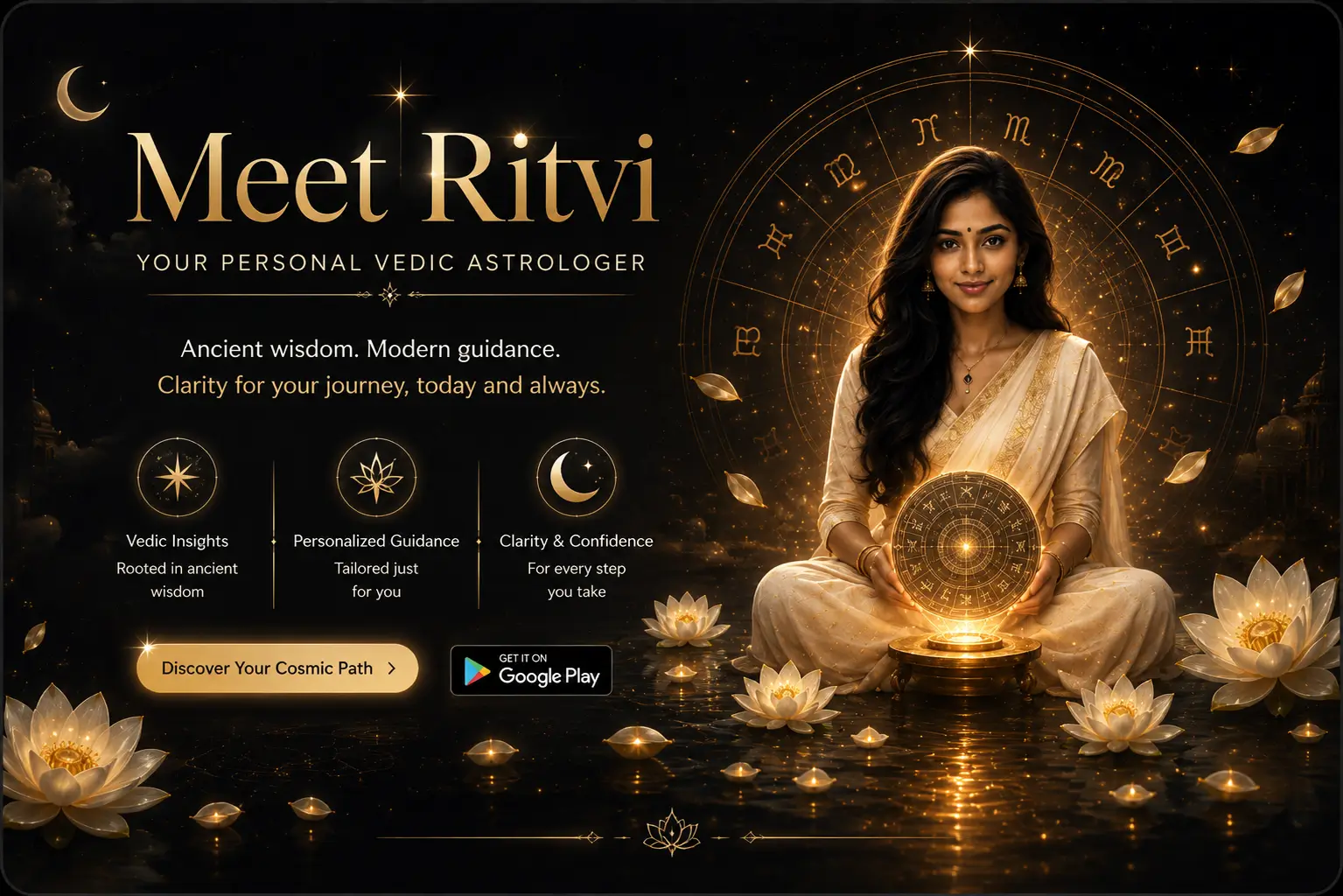 Ritvi is an AI Vedic astrology app